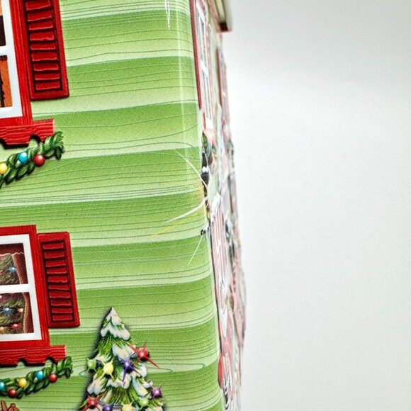 Harry London Christmas Santa's House 3D Tin Canister Empty - Picture 6 of 10